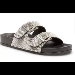 Madden girl rhinestone sandals.